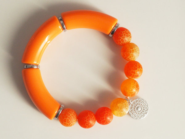 Armband orange | Achat & tube